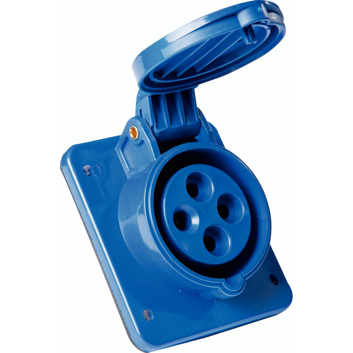 TRAMONTINA - Tomacorriente de Empotrar Industrial 3P+T 16 A 220-250 V CA 9 H Tramontina