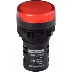 TRAMONTINA - Señalizador TRD16-22DS/4 220 V Rojo
