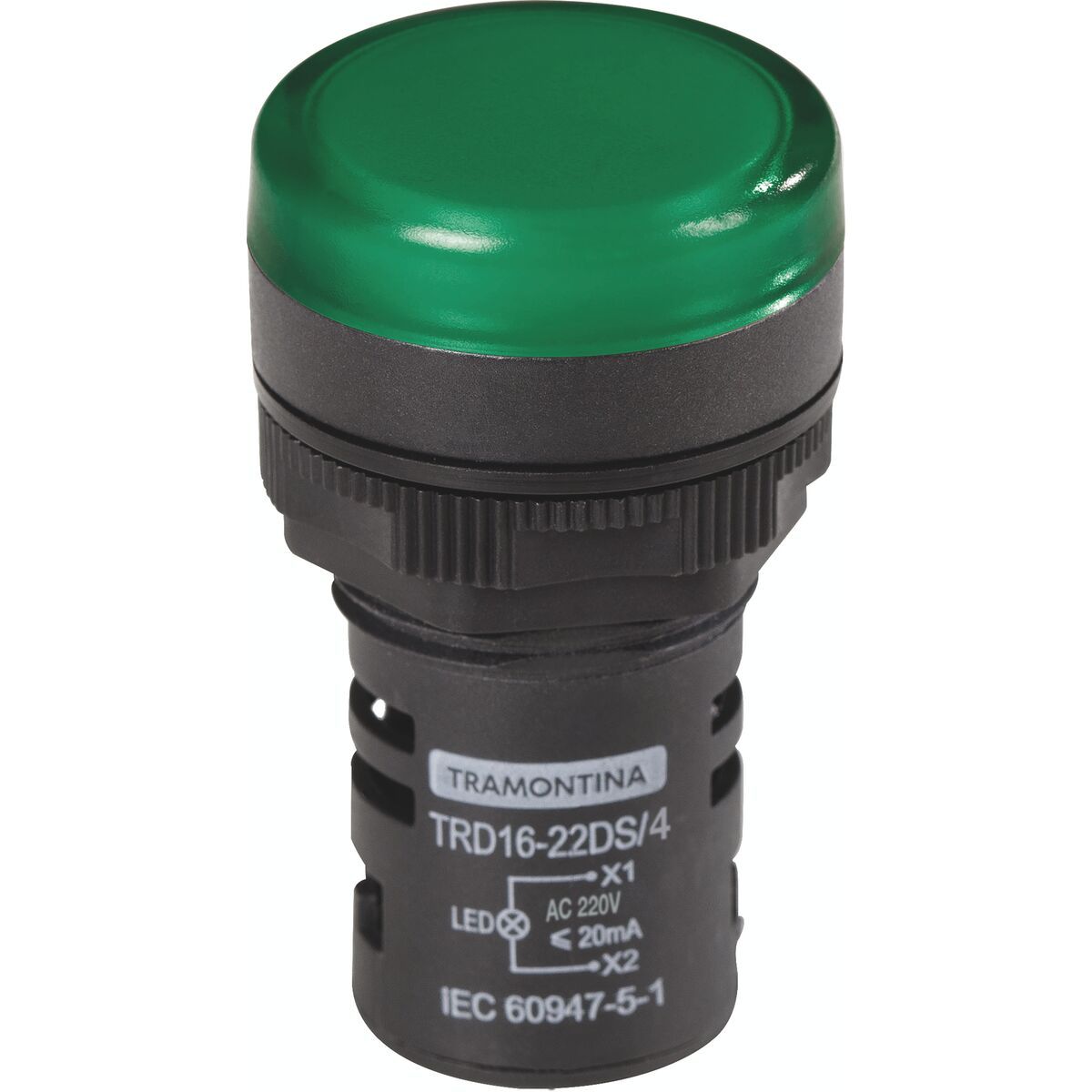 TRAMONTINA - Señalizador Tramontina TRD16-22DS/4 220 V Verde
