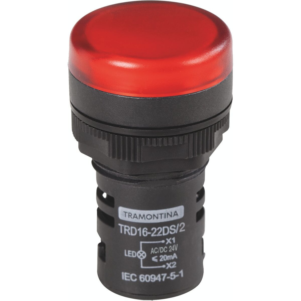 TRAMONTINA - Señalizador Tramontina TRD16-22DS/2 24 V Rojo