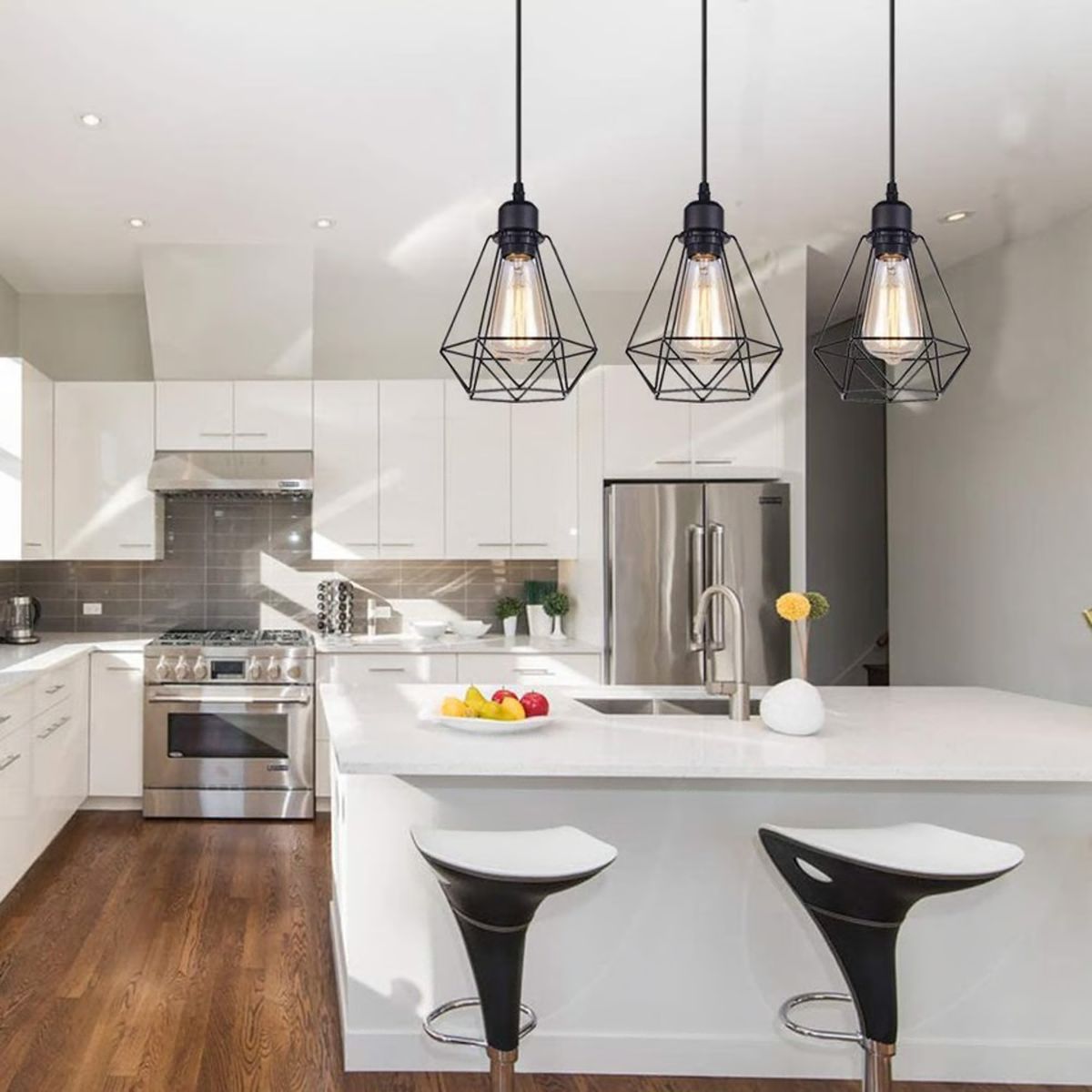 CASA NEW - Lámpara de techo industrial vintage 3 luces