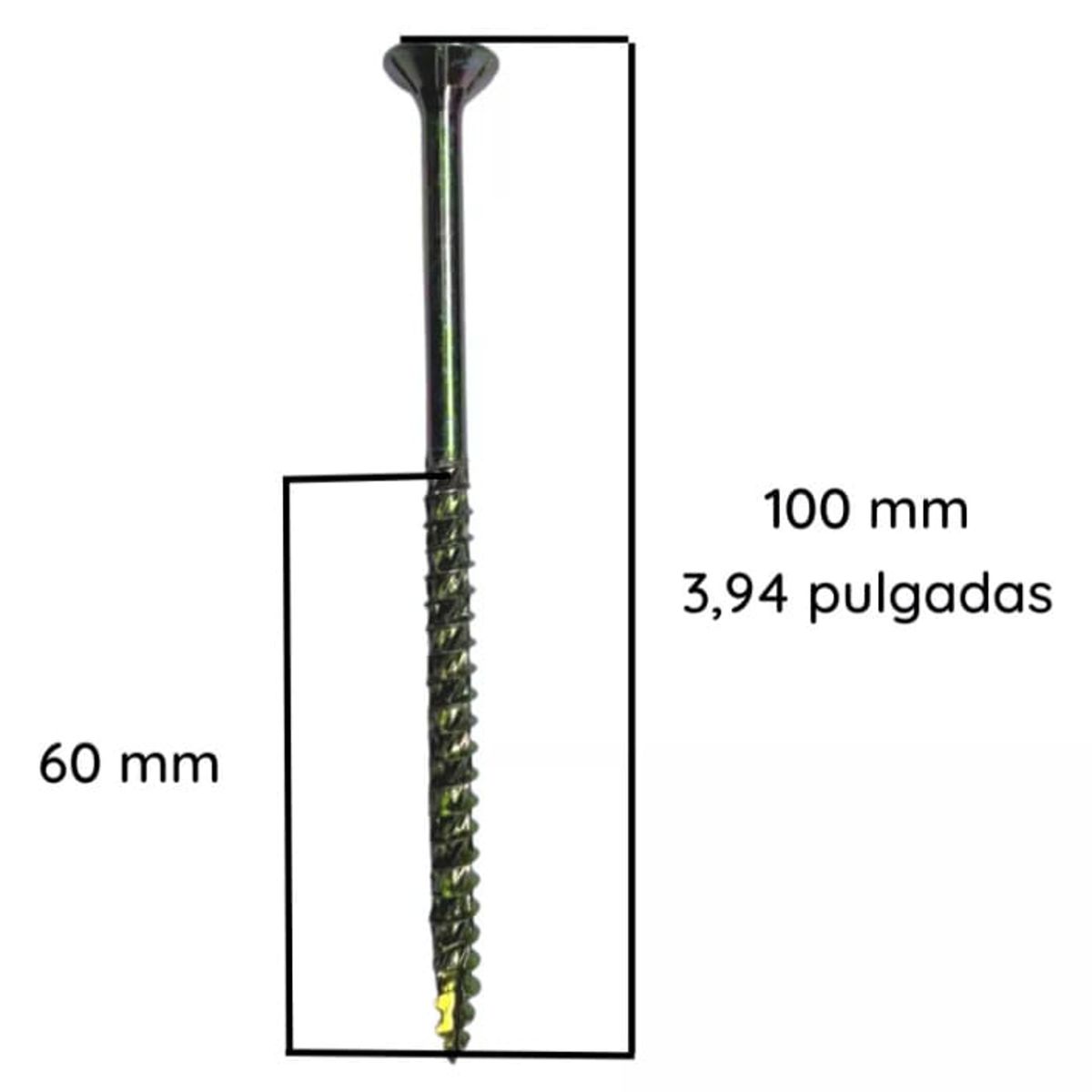 GENERICO - Tornillo Turbo Screw #14(6) 100/60 X 100 Unds