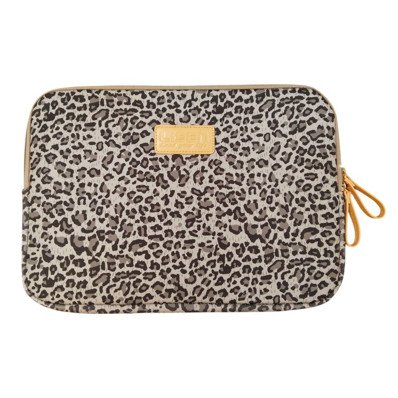 GENERICO - Funda Tablet/notebook/Mackbook 13 Pulgadas - Animal Print Café