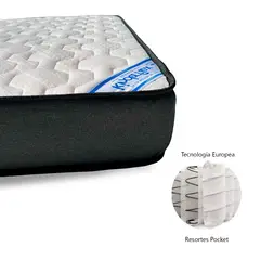 KINDERFLEX - Colchón Cuna Resortes 140x70x15 Cm