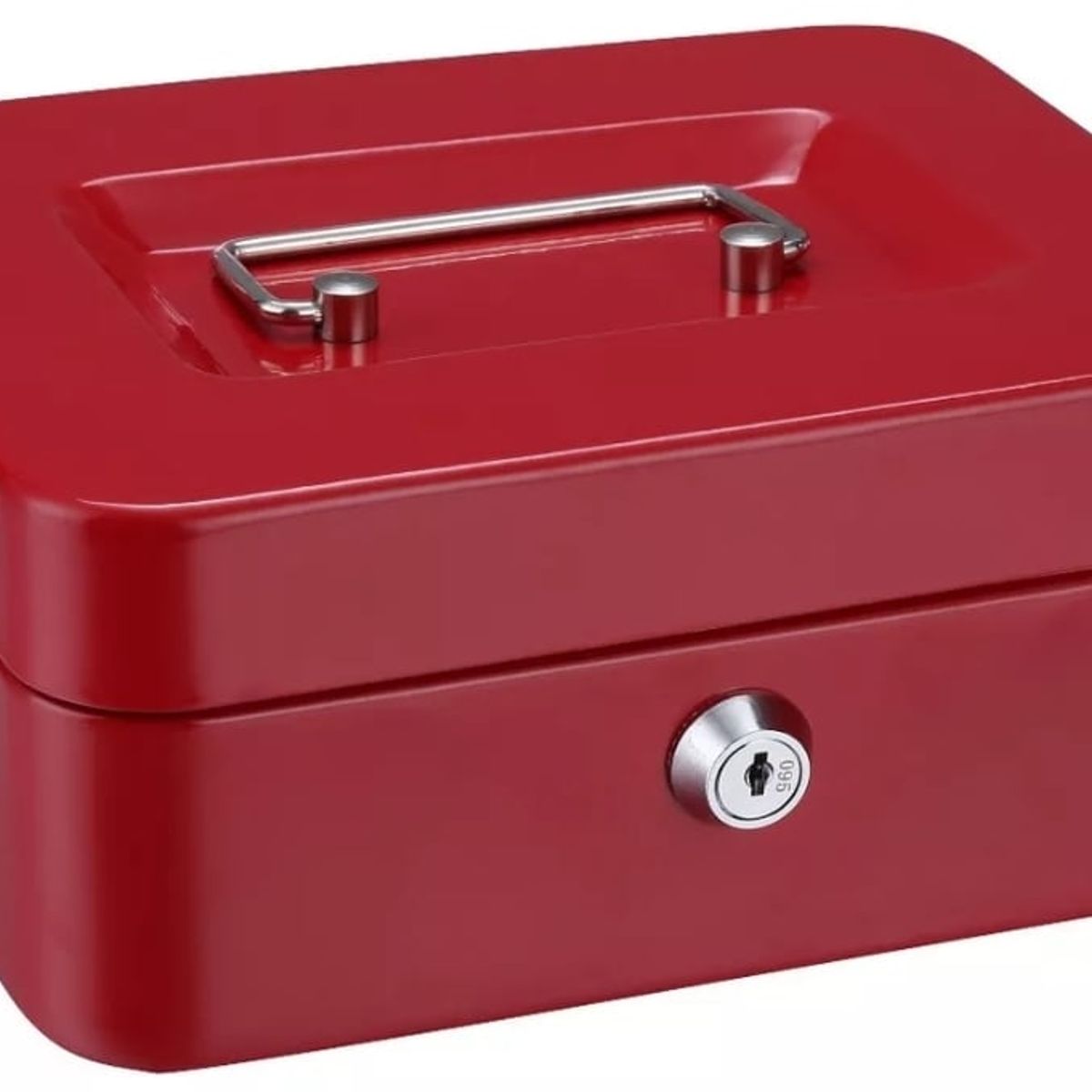 GENERICO - Caja de seguridad metal para efectivo con cerradura y llaves