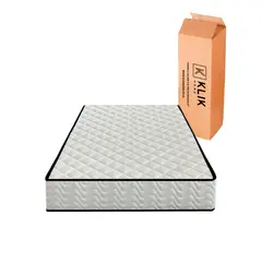 KLIK - Colchon 1.5 Plazas Home Primera Capa Foam Resortes Pocket Spring
