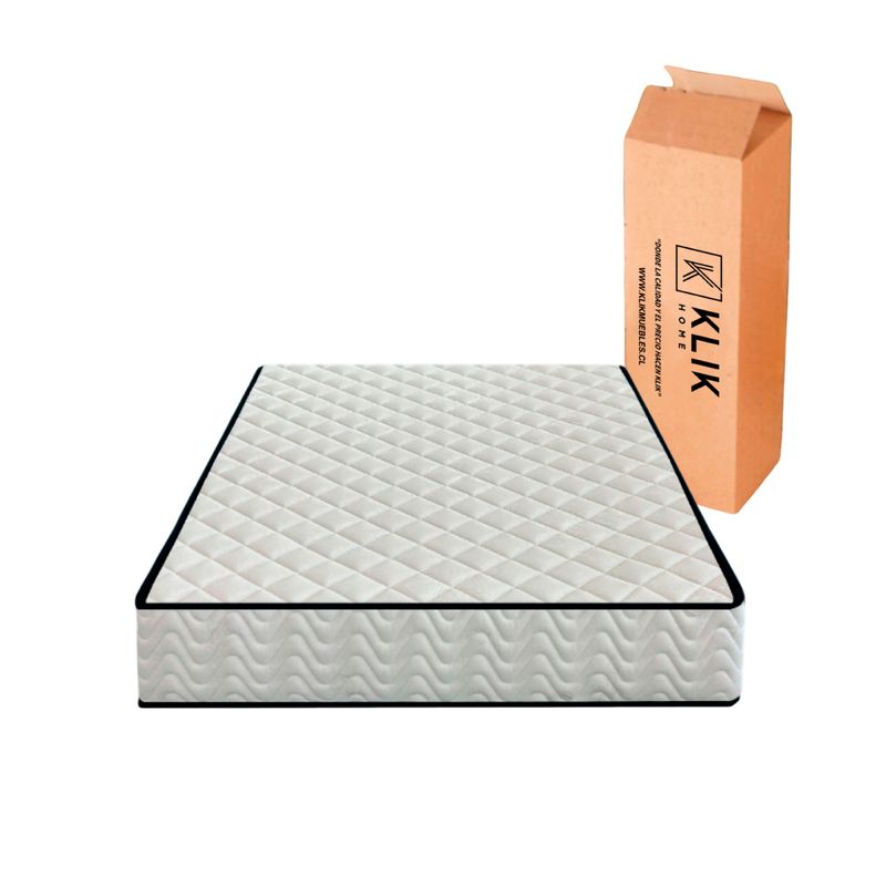 KLIK - Colchon 2 Plazas KLIK Home Primera Capa Foam Resortes Pocket Spring
