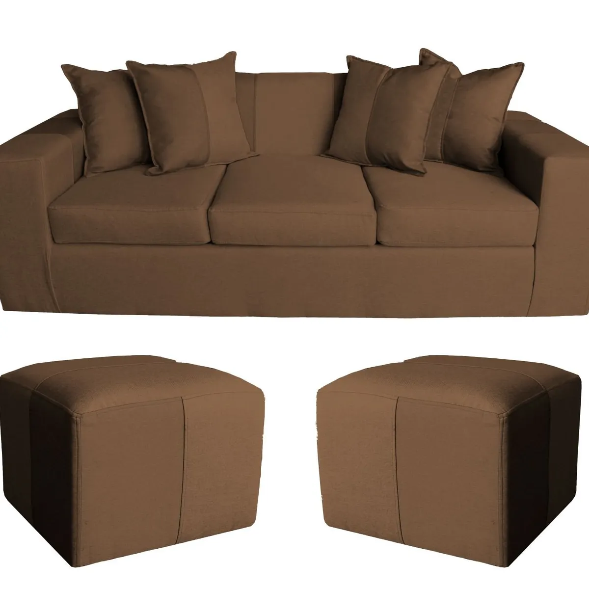 GENERICO - SOFA +2UFF BENJA CAFE