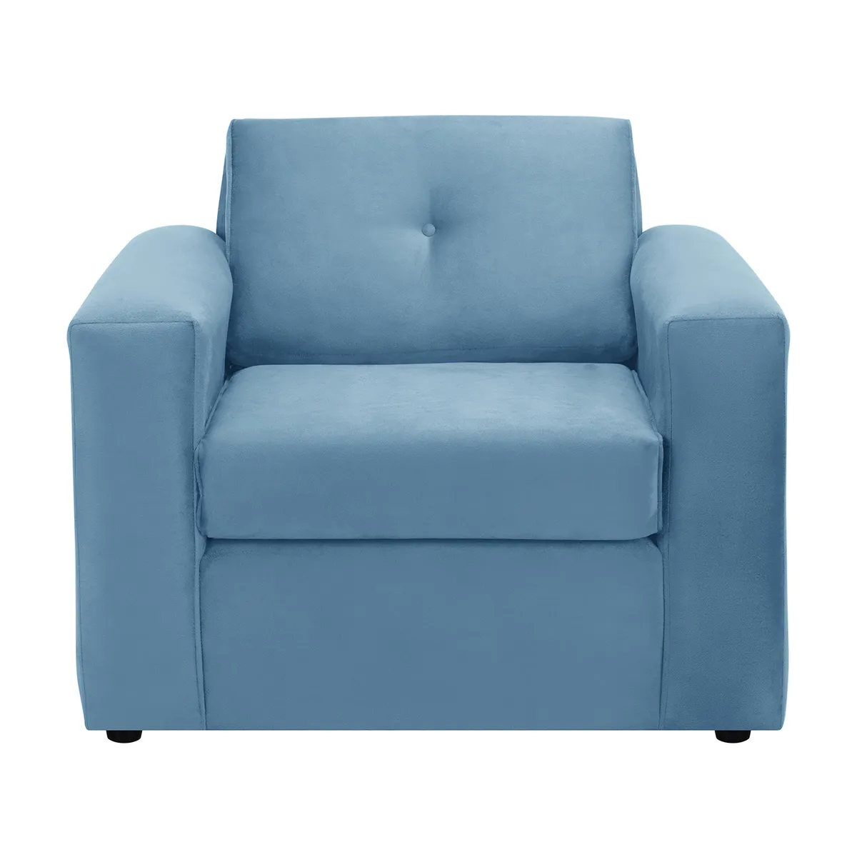 BODEVIR - Set Sofa Vivo 1C Felpa 30 Azul Petroleo