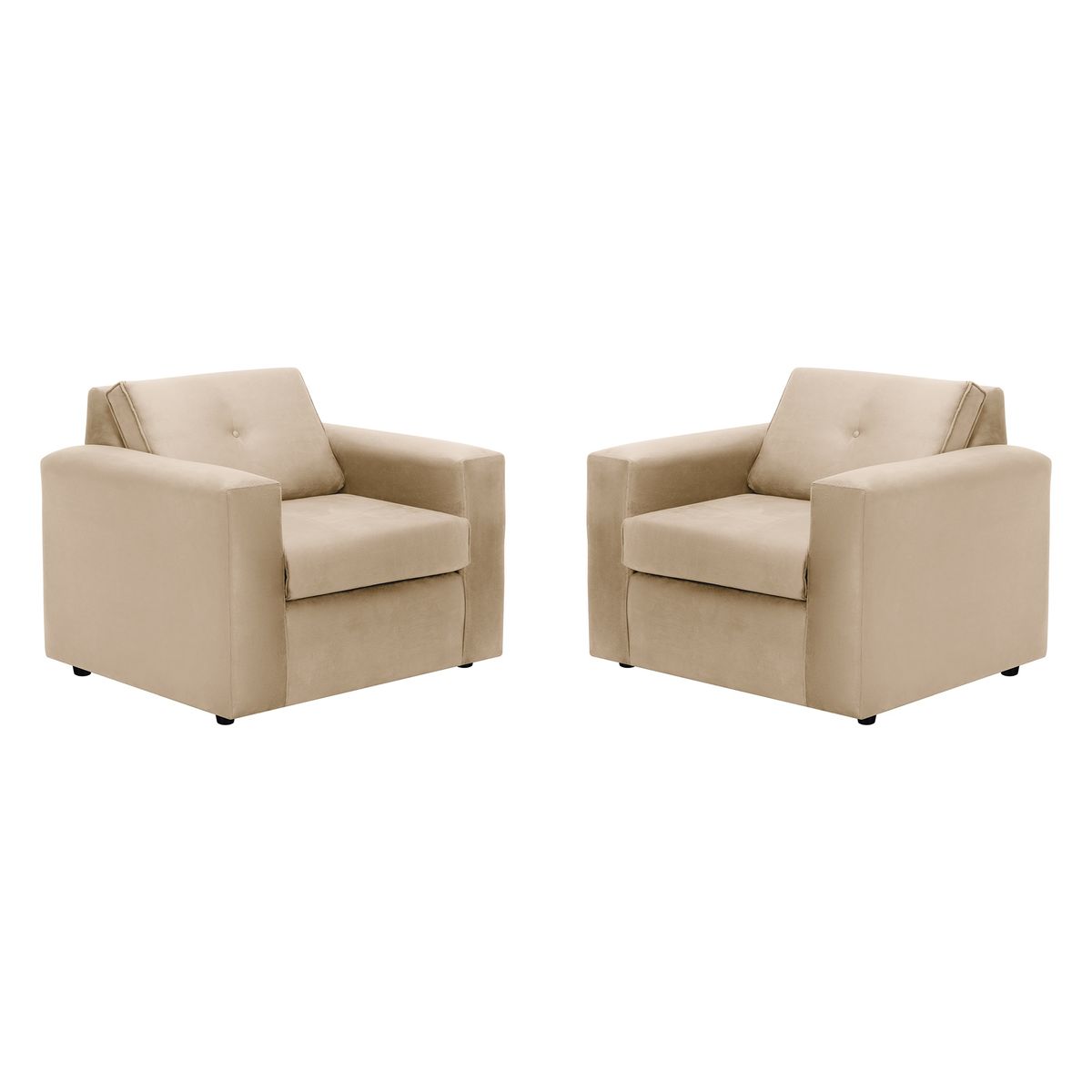 BODEVIR - Set Sofa Vivo 1C Felpa 30 Beige