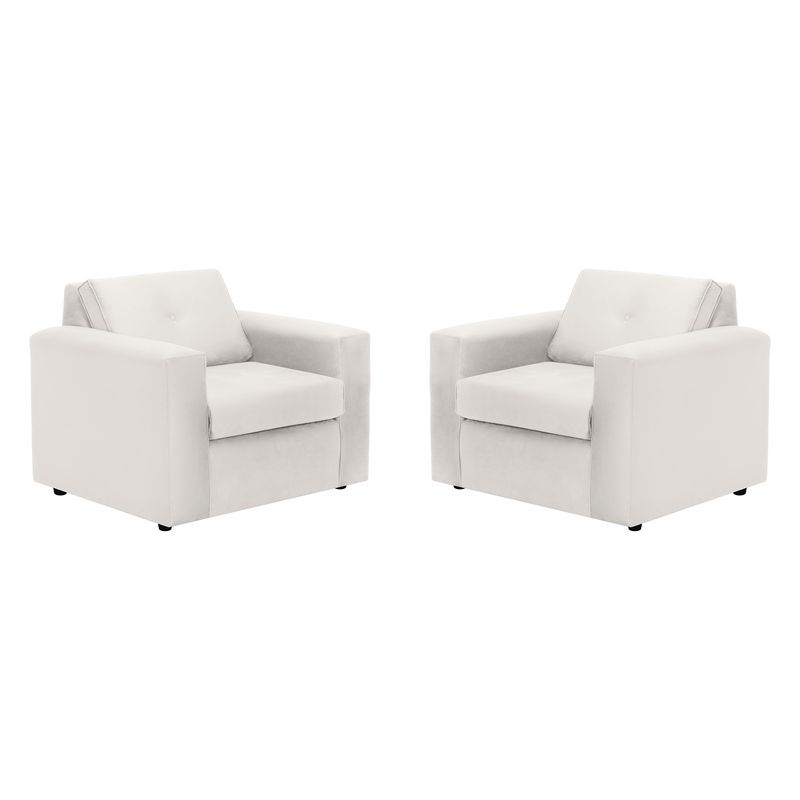 BODEVIR - Set Sofa Vivo 1C Felpa 30 Crudo