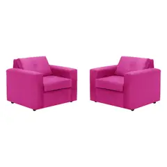BODEVIR - Set Sofa Vivo 1C Felpa 30 Fucsia