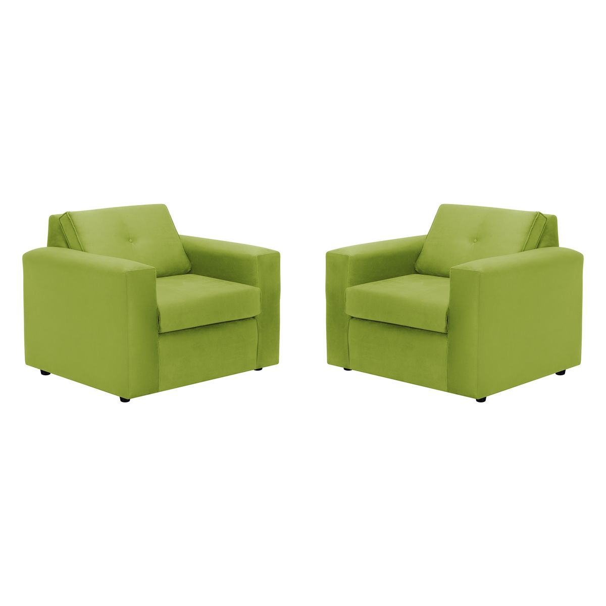 BODEVIR - Set Sofa Vivo 1C Felpa 30 Pistacho