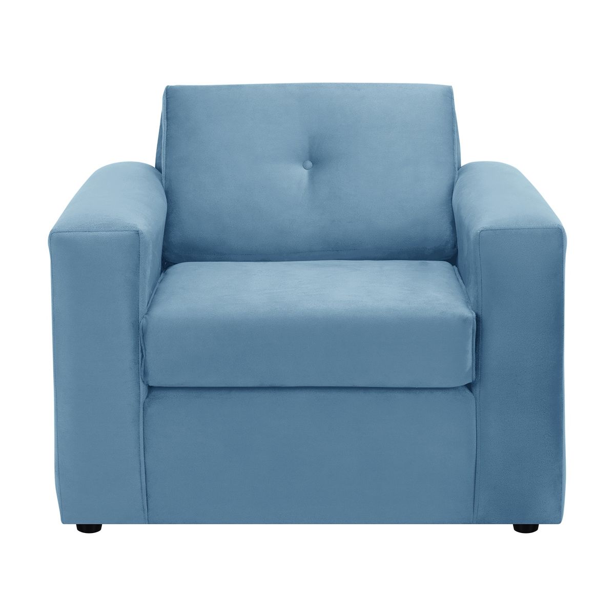 BODEVIR - Sofa Vivo 1C Felpa 30 Azul Petroleo