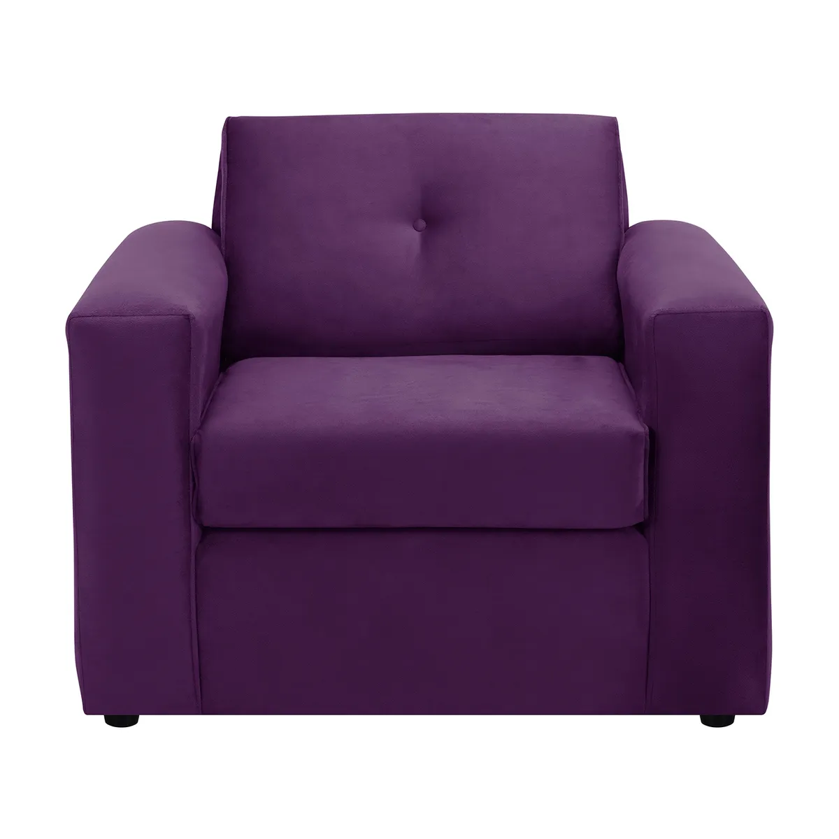 BODEVIR - Sofa Vivo 1C Felpa 30 Morado