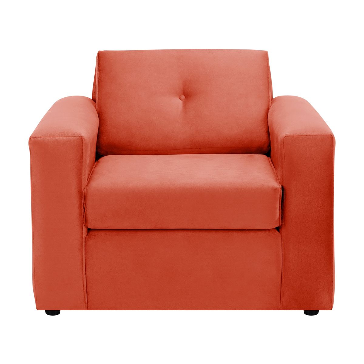 BODEVIR - Sofa Vivo 1C Felpa 30 Naranja