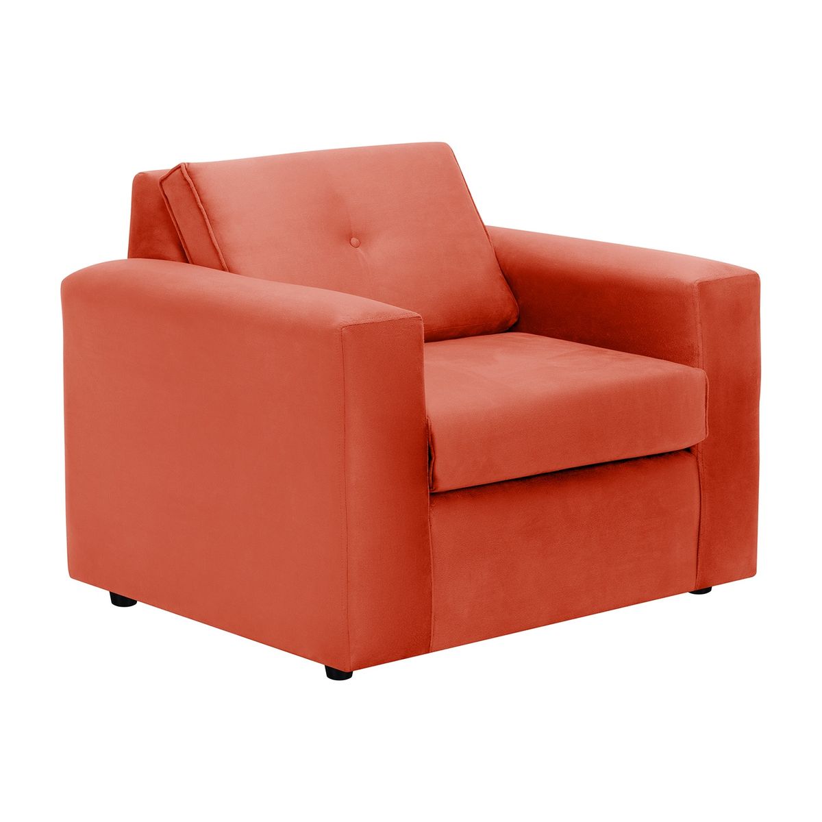 BODEVIR - Sofa Vivo 1C Felpa 30 Naranja