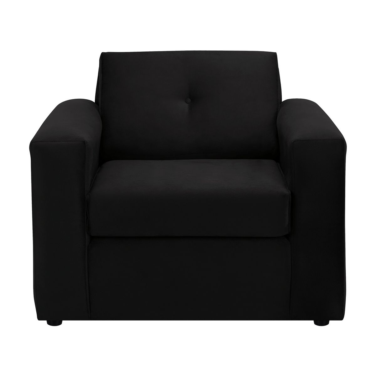 BODEVIR - Sofa Vivo 1C Felpa 30 Negro