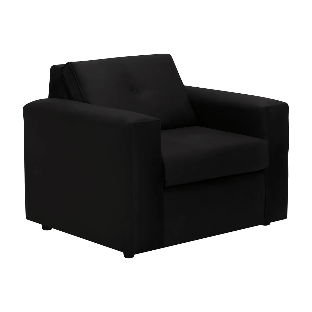 BODEVIR - Sofa Vivo 1C Felpa 30 Negro