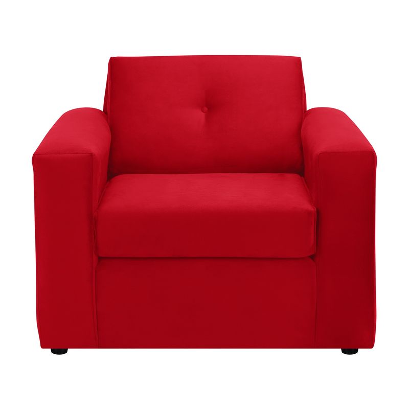BODEVIR - Sofa Vivo 1C Felpa 30 Rojo