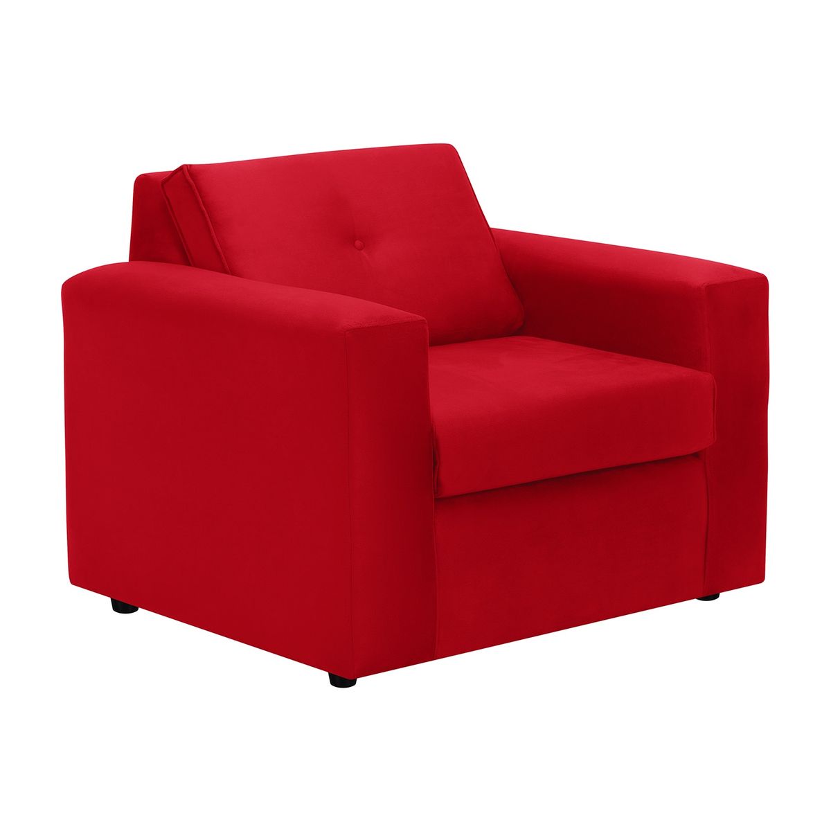 BODEVIR - Sofa Vivo 1C Felpa 30 Rojo