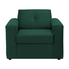BODEVIR - Sofa Vivo 1C Felpa 30 Verde Botella
