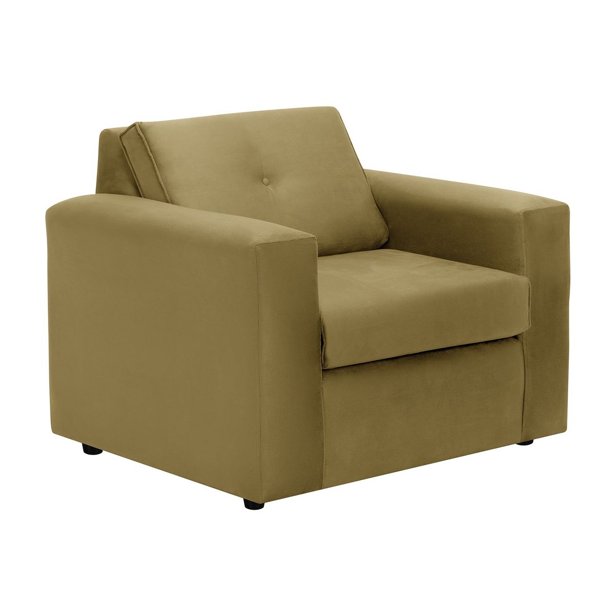 BODEVIR - Sofa Vivo 1C Felpa 30 Verde Musgo