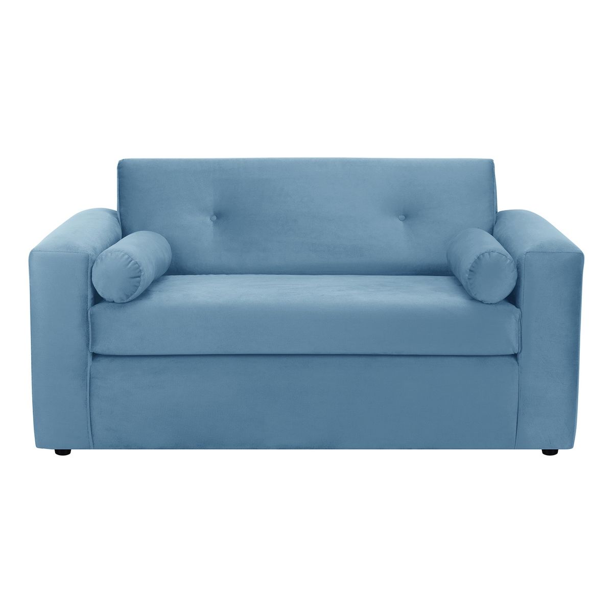 BODEVIR - Sofa Vivo 2C Felpa 30 Azul Petroleo