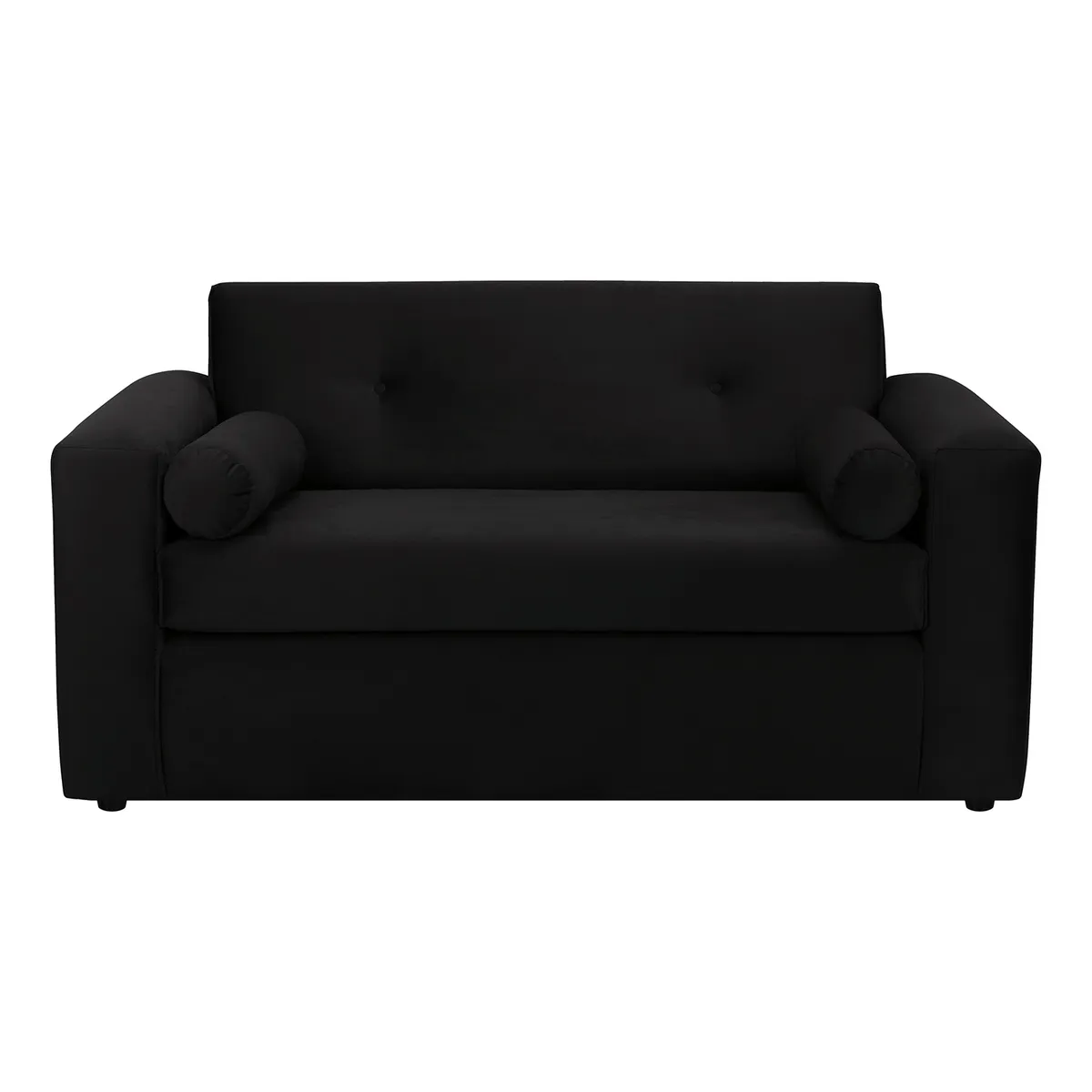 BODEVIR - Sofa Vivo 2C Felpa 30 Negro