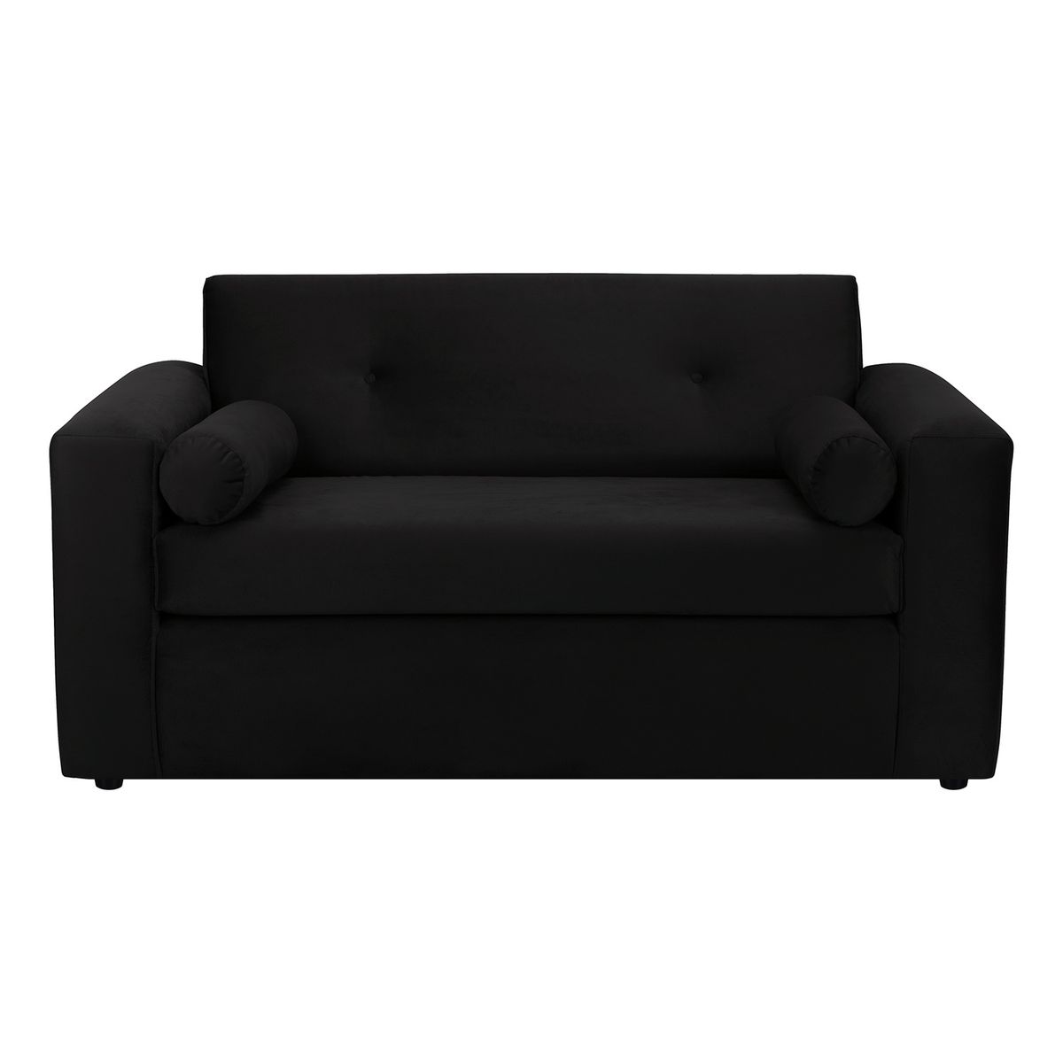 BODEVIR - Sofa Vivo 2C Felpa 30 Negro