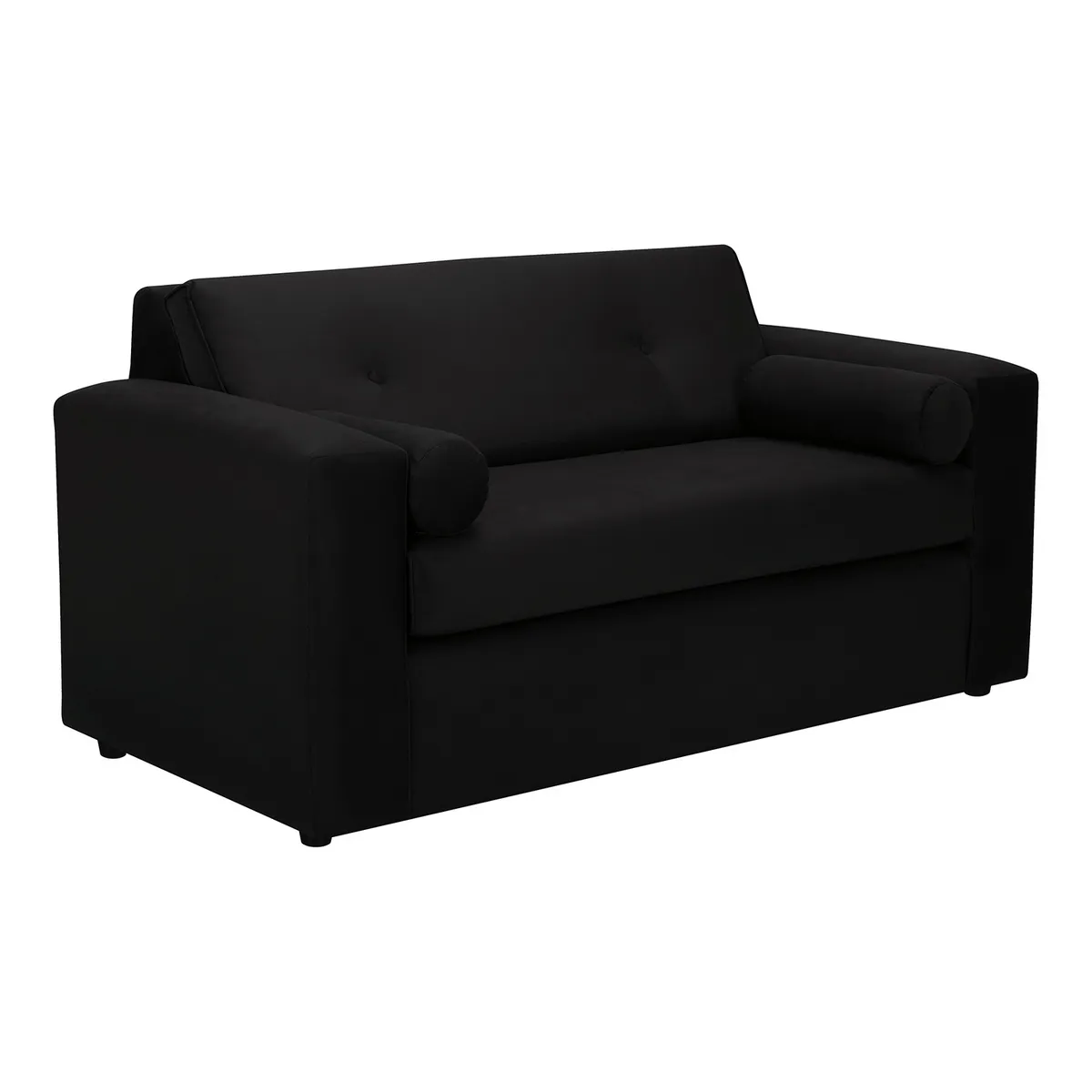 BODEVIR - Sofa Vivo 2C Felpa 30 Negro