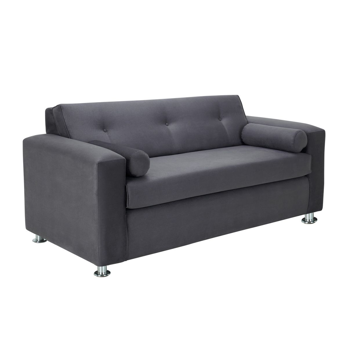 BODEVIR - Sofa Vivo 3C+2 Pouf Felpa 12 Gris