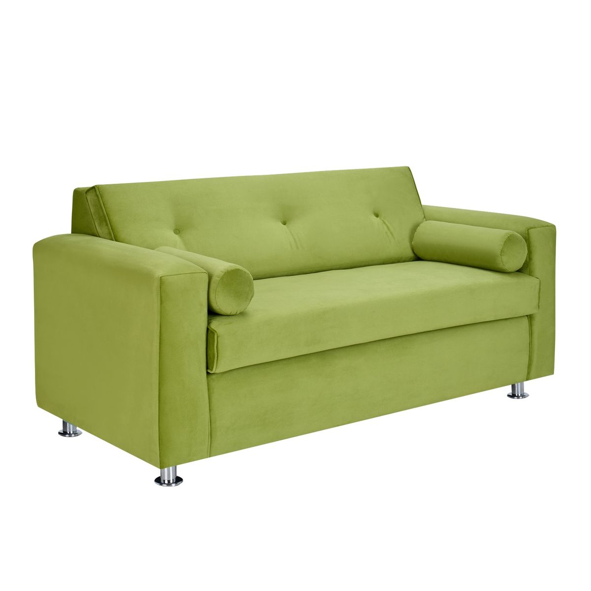 BODEVIR - Sofa Vivo 3C+2 Pouf Felpa 12 Pistacho