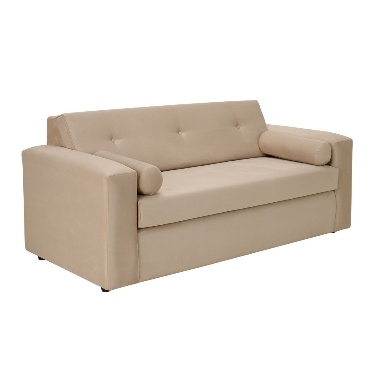 BODEVIR - Sofa Vivo 3C+2 Pouf Felpa 30 Beige