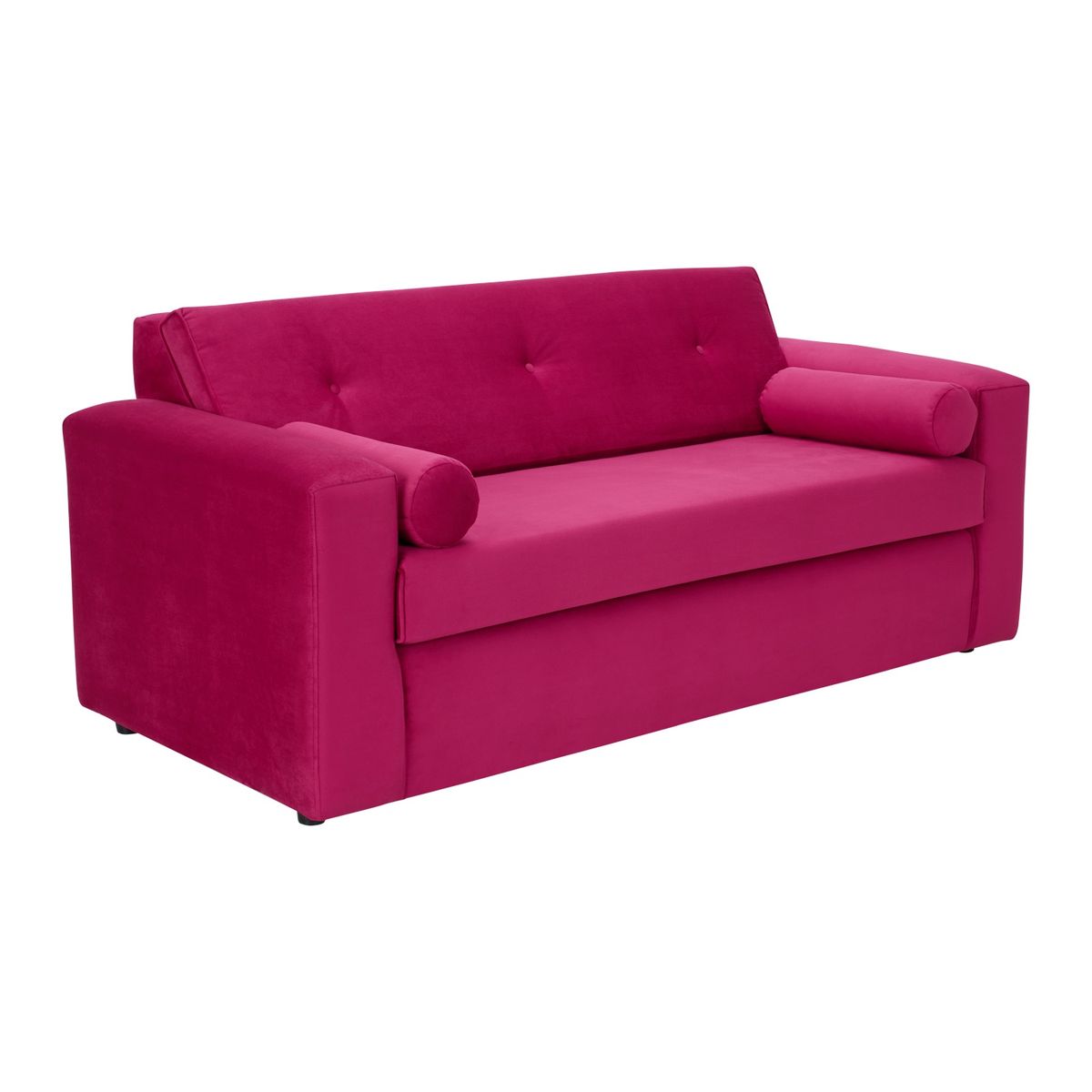 BODEVIR - Sofa Vivo 3C+2 Pouf Felpa 30 Burdeo
