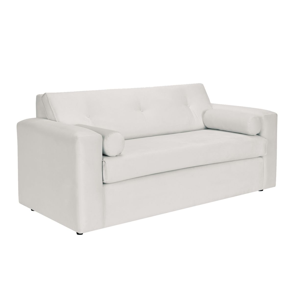 BODEVIR - Sofa Vivo 3C+2 Pouf Felpa 30 Crudo