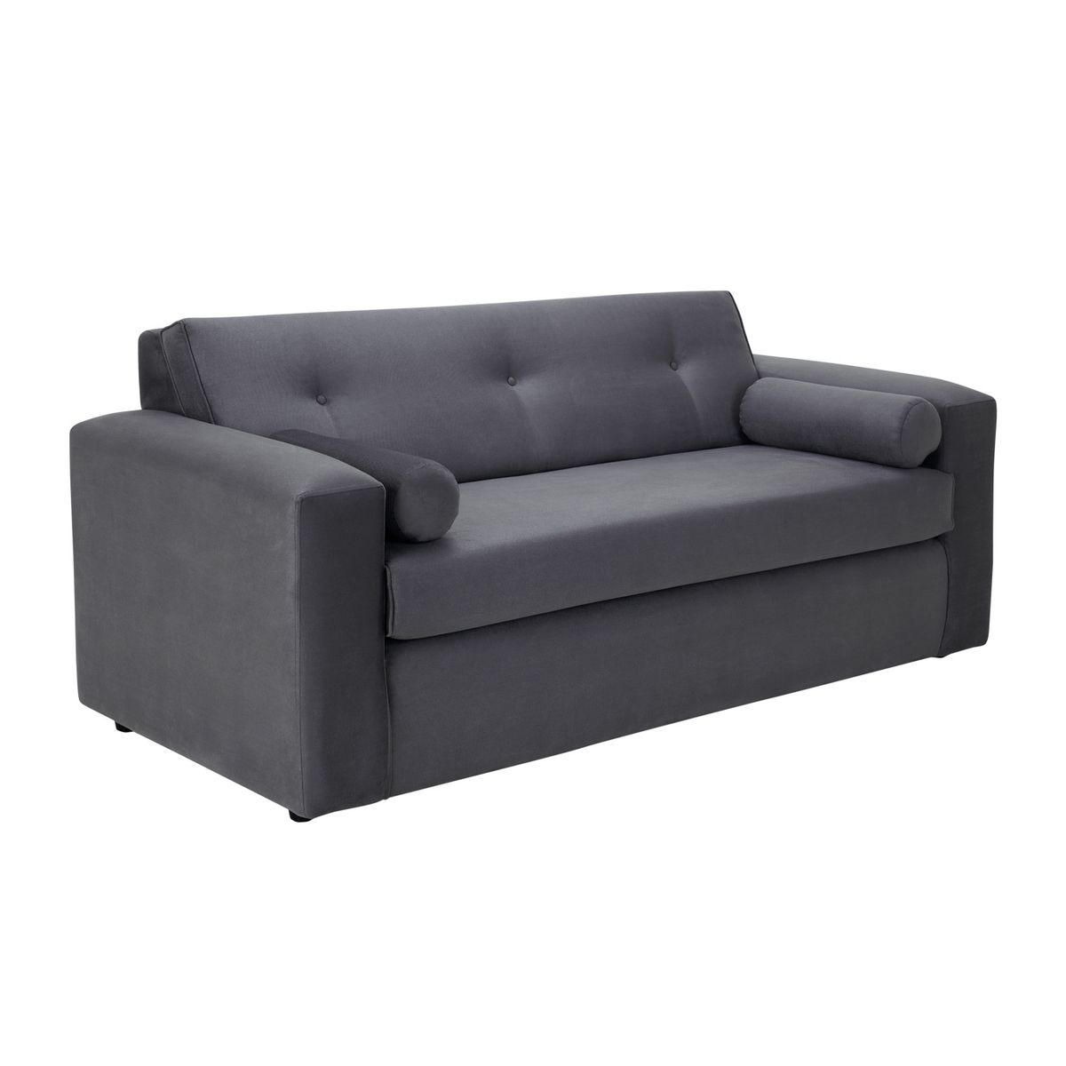 BODEVIR - Sofa Vivo 3C+2 Pouf Felpa 30 Gris