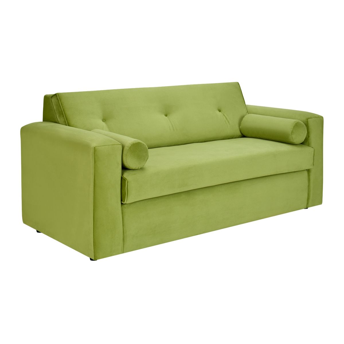 BODEVIR - Sofa Vivo 3C+2 Pouf Felpa 30 Pistacho