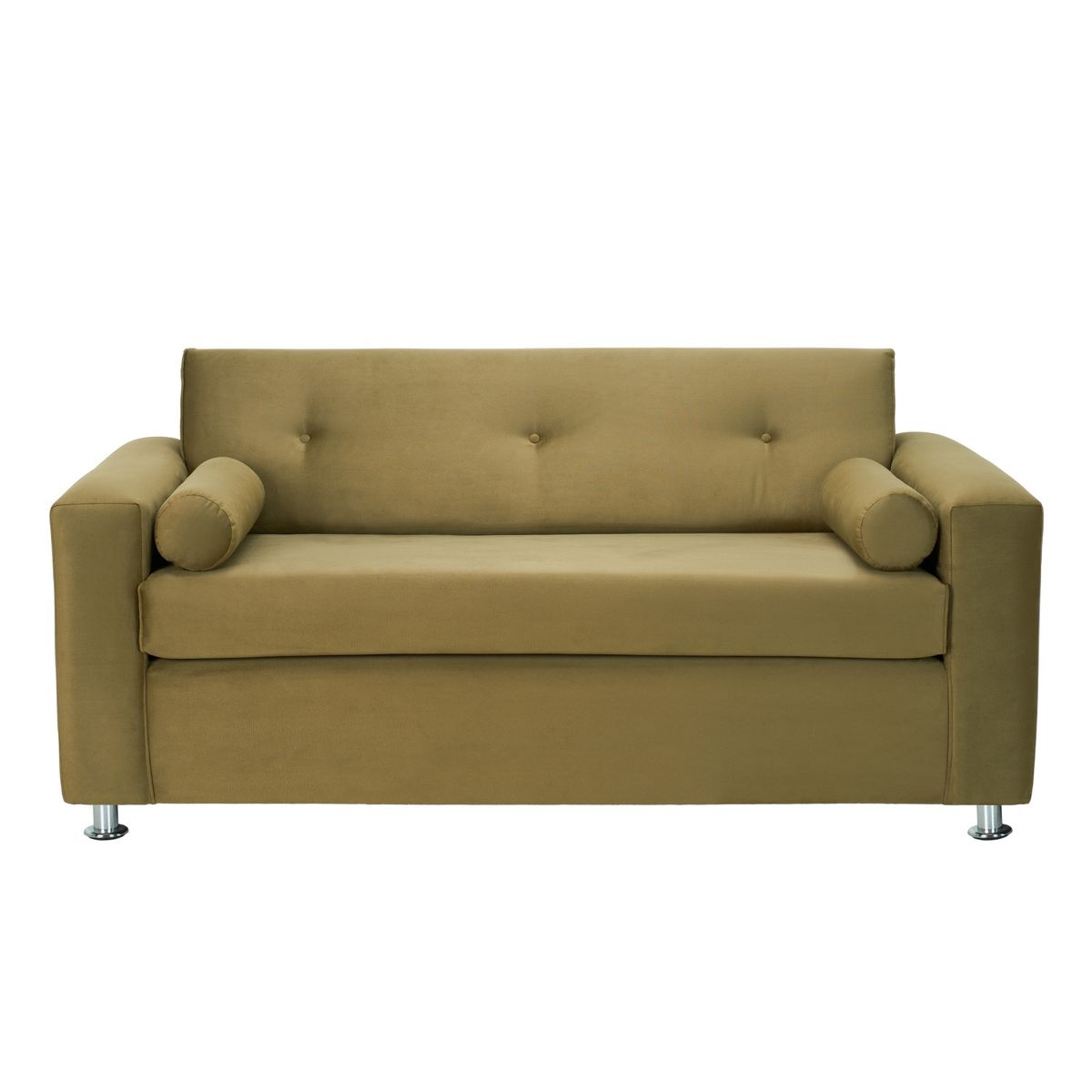 BODEVIR - Sofa Vivo 3C Felpa 12 verde musgo