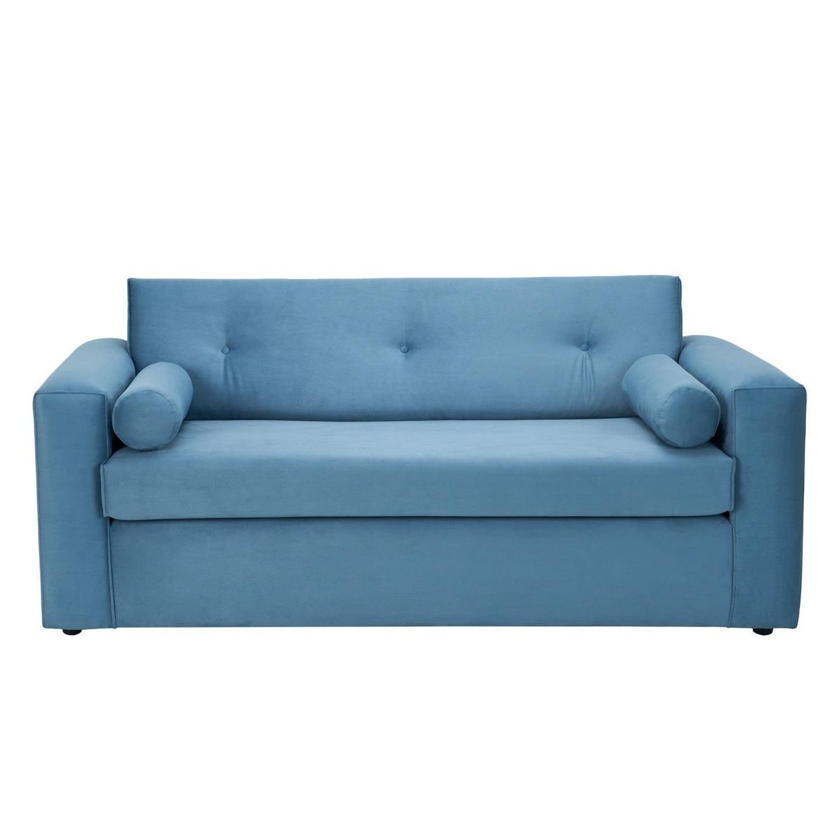 BODEVIR - Sofa Vivo 3C Felpa 30 Azul Petroleo