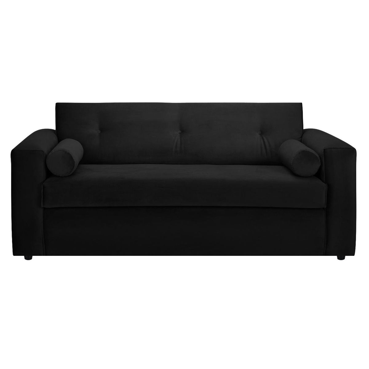 BODEVIR - Sofa Vivo 3C Felpa 30 Negro