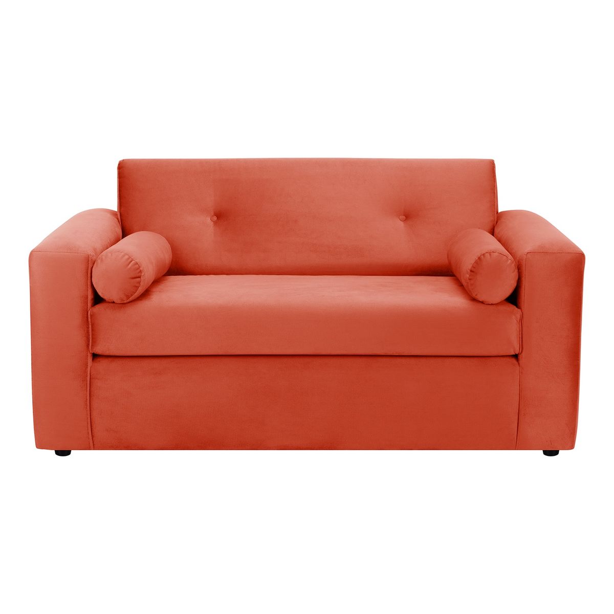 BODEVIR - Sofa Vivo 3C+1+1 Felpa 30 Naranja