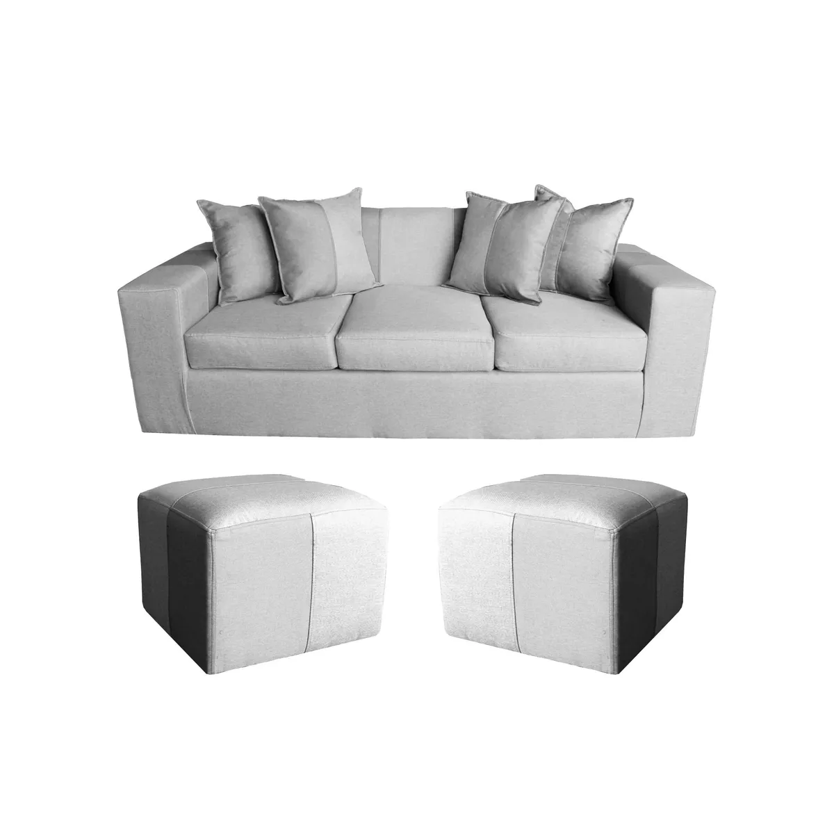 GENERICO - SOFA +2UFF BENJA GRIS