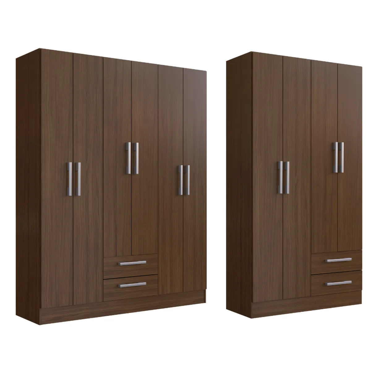 MOVELARIA - COMBO CLOSET 6P + CLOSET 4P CACAO B6242