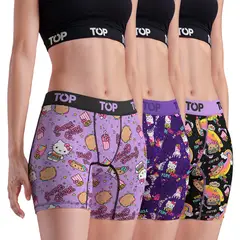 TOP - Bóxer Medio MUJER Algodón Pack 3 Hello Kitty C2