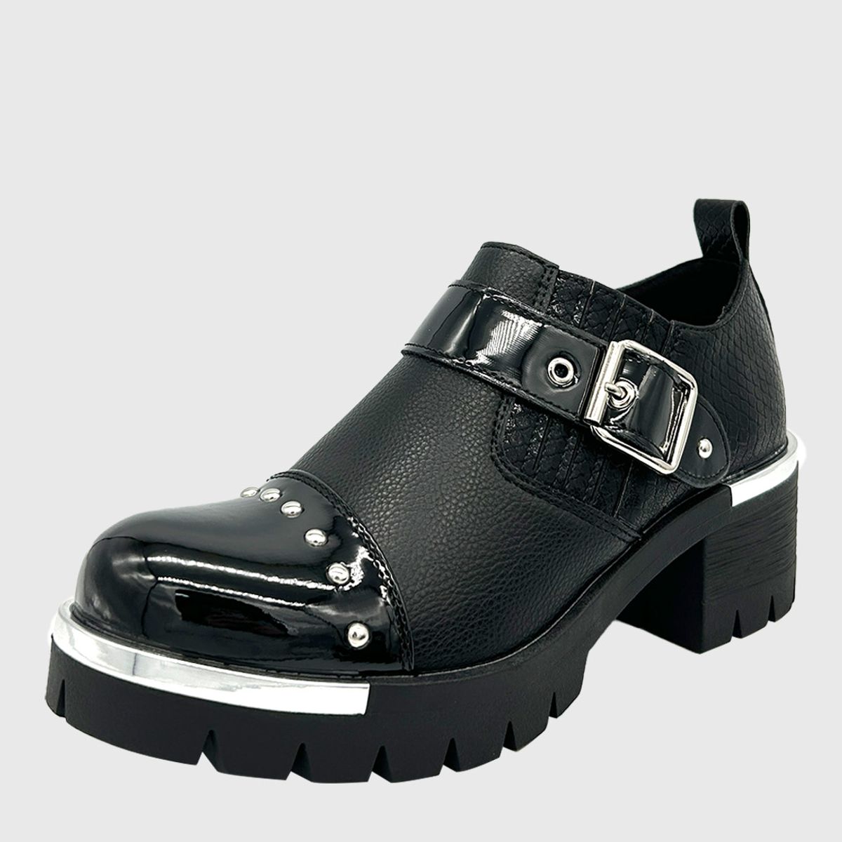 DINASTELLA - Botín de caña baja, elástico y con correa con hebilla en