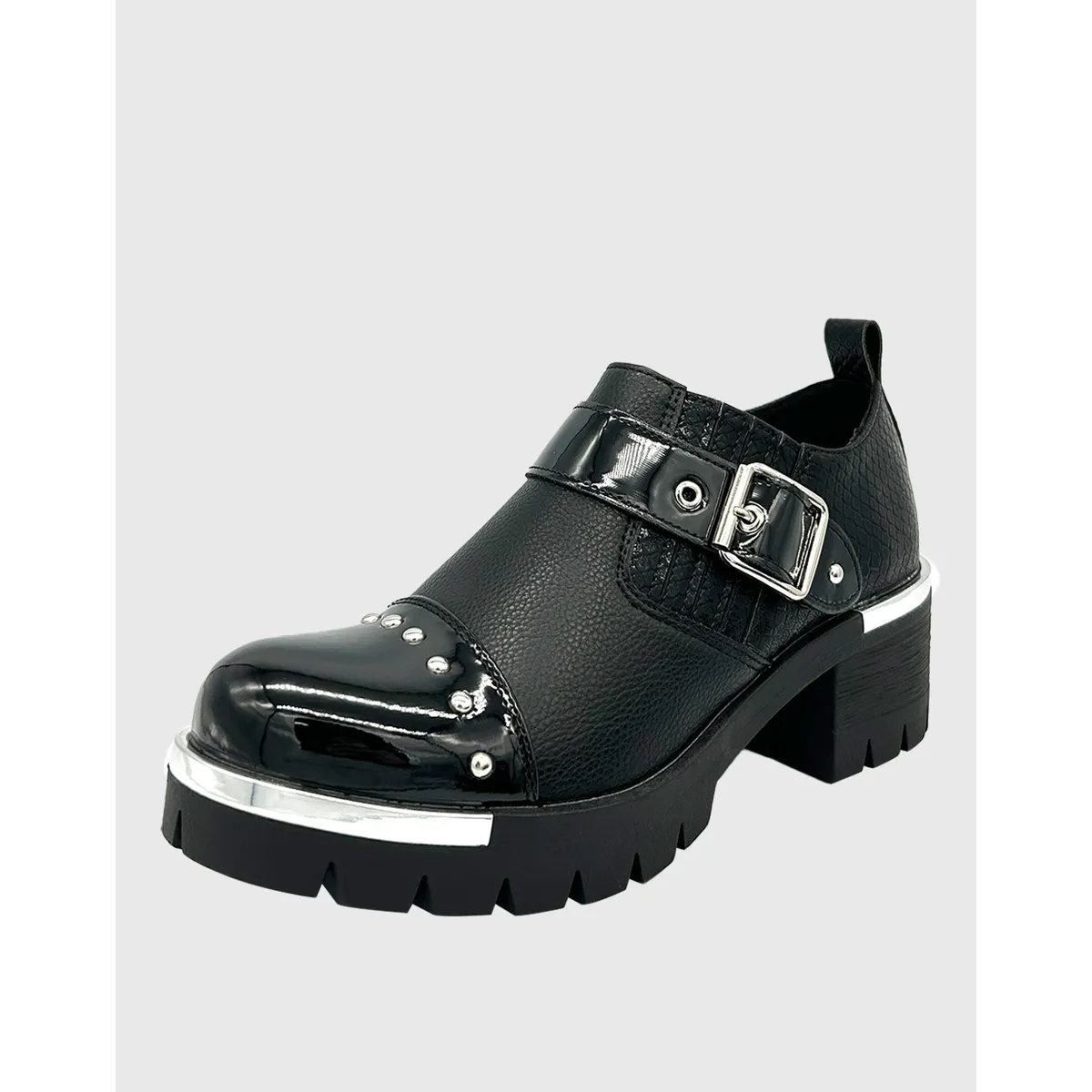 DINASTELLA - Botín de caña baja, elástico y con correa con hebilla en