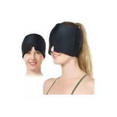 GENERICO - Gorro De Gel Alivio De Migraña Terapia De Frío Dolor Cabeza Negro