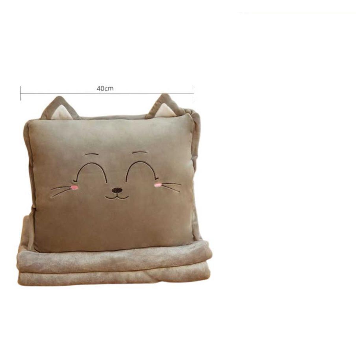 GENERICO - Cojin Manta Almohada Gato