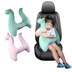CRUSEC - Cojín para Cinturón de Auto Niños Viajes Cojin Colgante Verde